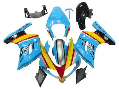 Carénages Moto Suzuki SV650 2003-2013 - Bleu Jaune Rouge Argent Requin