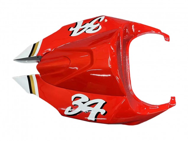 Carénages Moto Aprilia RSV1000 2003-2006 - Blanc Rouge Lucky Strike Motul 34