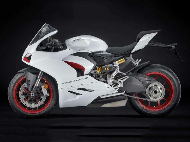 Carénages Moto Ducati Panigale V2 2020-2024 - Blanc Rouge Noir Mat