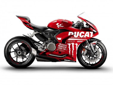 Carénages Moto Ducati Panigale V2 2020-2024 - Rouge Noir Brillant Monstre Corse