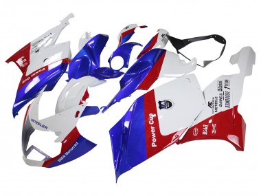 Carénages ABS BMW K1200S 2005-2010 - Blanc Rouge Bleu
