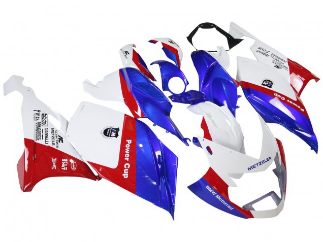 Carénages ABS BMW K1200S 2005-2010 - Blanc Rouge Bleu