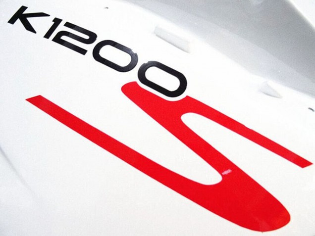 Carénages Moto BMW K1200S 2005-2010 - Blanc Noir Brillant