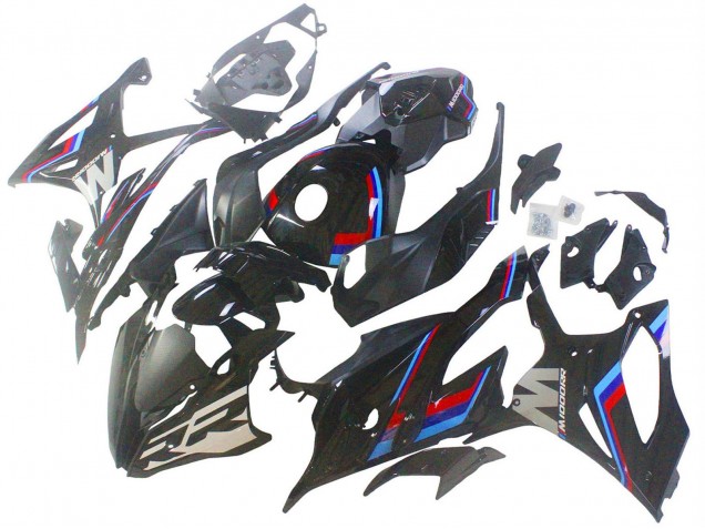 Carénages Moto BMW S1000RR 2023-2024 - Noir Bleu Rouge
