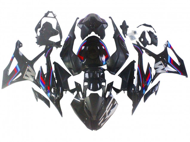 Carénages Moto BMW S1000RR 2023-2024 - Noir Bleu Rouge