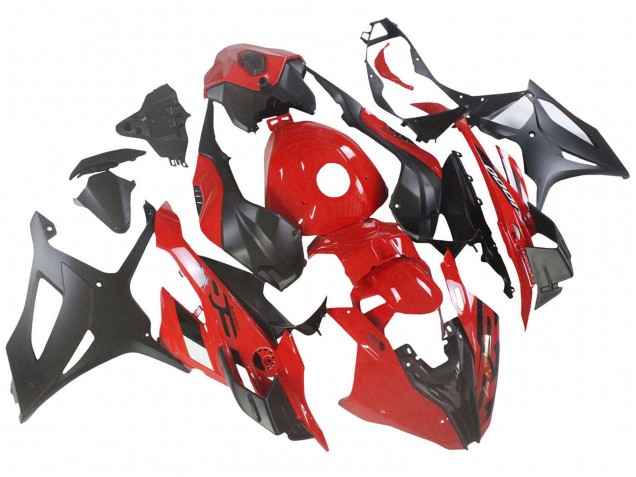 Carénages Moto BMW S1000RR 2023-2024 - Rouge Noir Mat