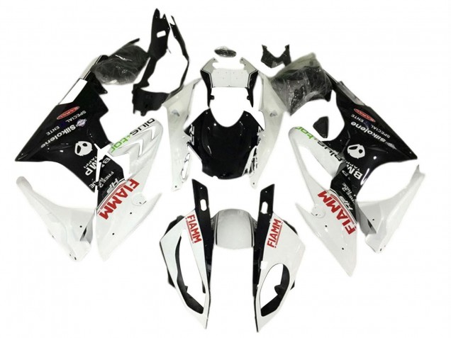 Carénages Moto BMW S1000RR 2017-2018 - Blanc Noir Fiamm