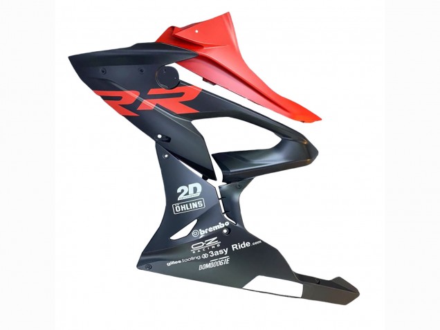 Carénages Moto BMW S1000RR 2015-2016 - Noir Mat Rouge