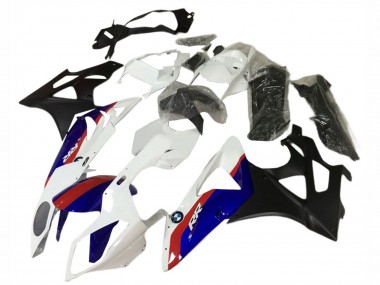 Carénages Moto BMW S1000RR 2009-2014 - Blanc Rouge Bleu Noir