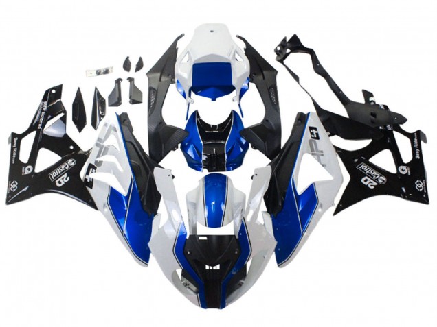 Carénages Moto BMW S1000RR 2009-2014 - Blanc Bleu Noir Brillant Castrol