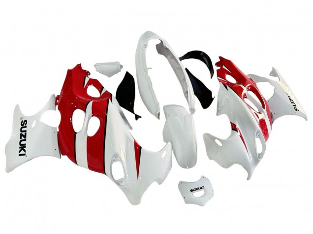 Carénages Moto Suzuki GSX600F/GSX750F 2004-2006 - Blanc Rouge