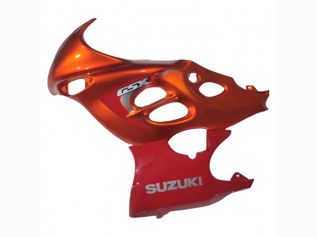 Carénages Moto Suzuki GSX600F/GSX750F 2004-2006 - Burnt Orange Blanc Logo