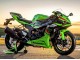 Carénages Moto Kawasaki ZX6R 2023-2025 - Vert Noir