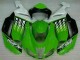 Carénages Moto Kawasaki ZX6R 2007-2008 - Vert Blanc Ninja