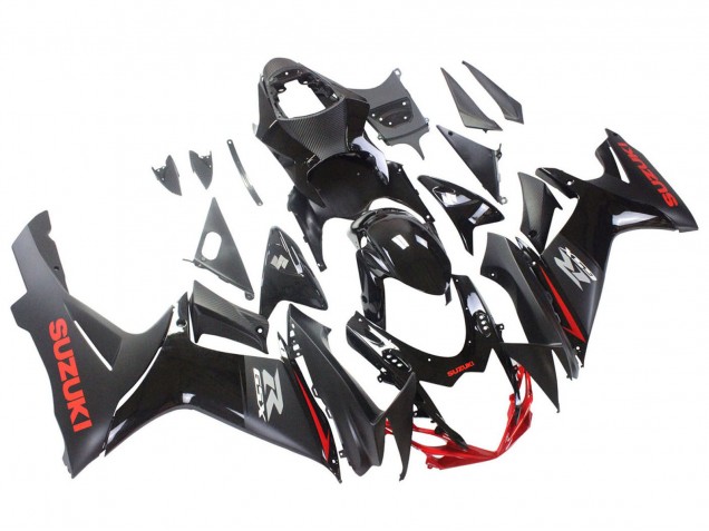 Carénages Moto Suzuki GSXR 600 / GSXR 750 2011-2024 - Noir Gris Rouge Doubler