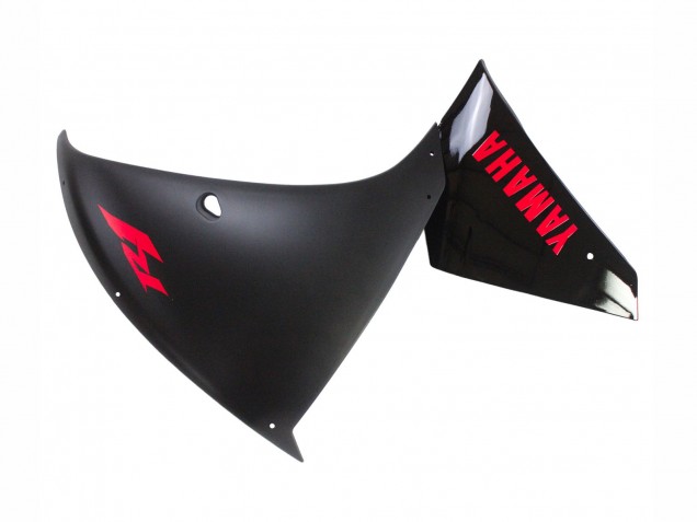 Carénage Moto Yamaha YZF 1000 R1 2009-2011 - Noir Mat Rouge Décalque
