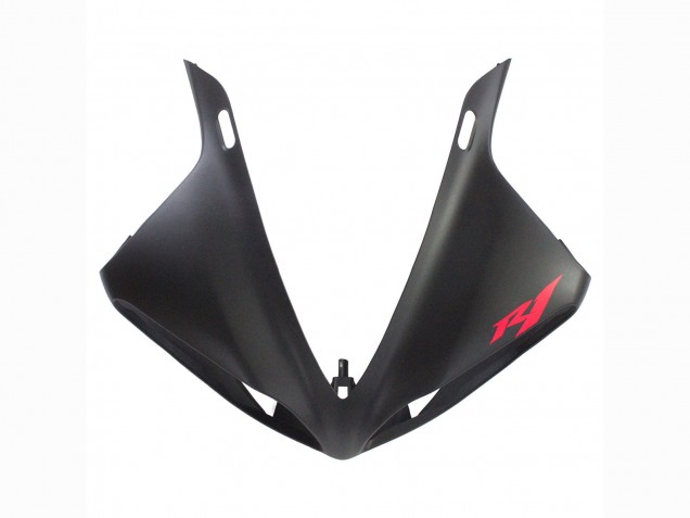 Carénage Moto Yamaha YZF 1000 R1 2009-2011 - Noir Mat Rouge Décalque