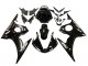 Carénages Moto Yamaha YZF R6S 2006-2009 - Noir Brillant Blanc Décalque