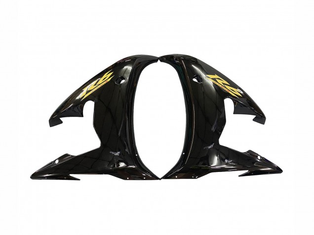 Carénages Moto Yamaha YZF R6S 2006-2009 - Noir Brillant Or Décalque