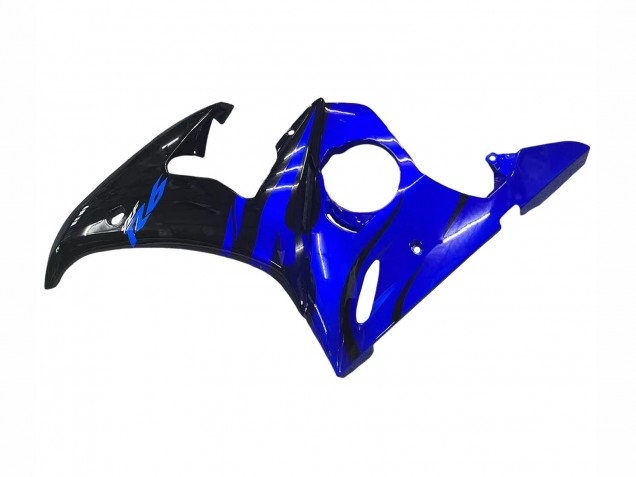 Carénages Moto Yamaha YZF R6S 2006-2009 - Bleu Noir Brillant