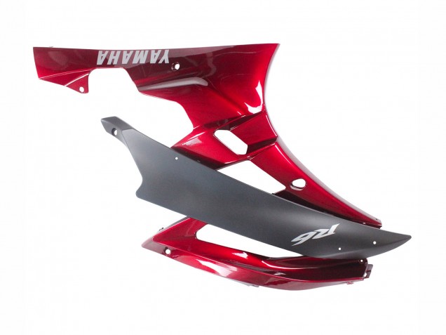 Carénage Moto Yamaha YZF 600 R6 2006-2007 - Rouge Noir Mat