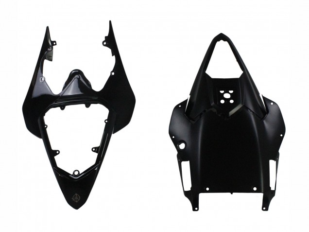 Carénages Moto Yamaha YZF 600 R6 2008-2016 - Noir Brillant Noir Mat Rouge Bande