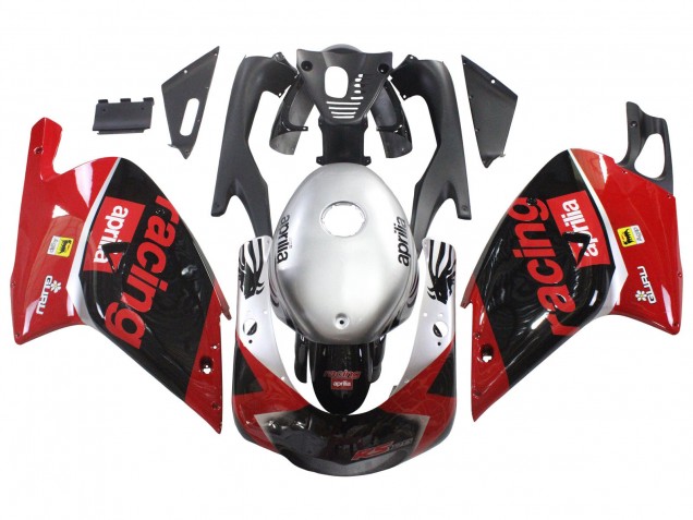 Carénages Moto Aprilia RS125 2000-2005 - Rouge Noir Argent Courses