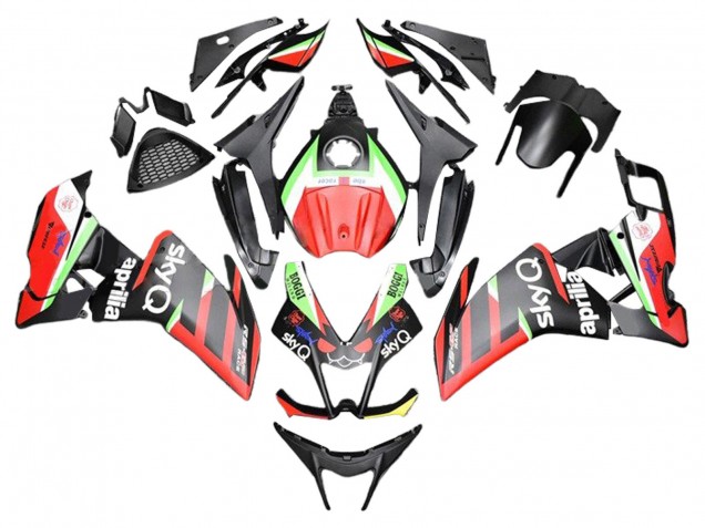 Carénages Moto Aprilia RS4 50 125 2012-2019 - Rouge Vert Noir