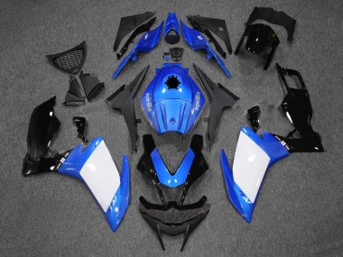 Carénages Moto Aprilia RS4 50 125 2012-2018 - Bleu Blanc Noir Brillant
