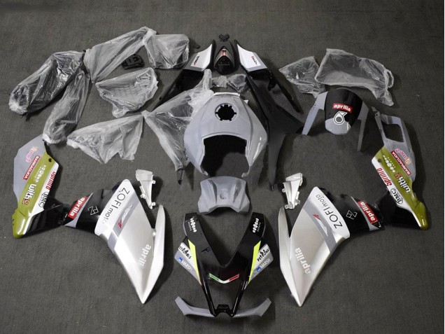 Carénages Moto Aprilia RS4 50 125 2012-2018 - Blanc Argent Gris Noir