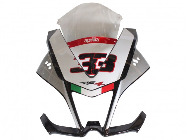 Carénages Moto Aprilia RS4 50 125 2012-2018 - Argent Rouge Noir Brillant