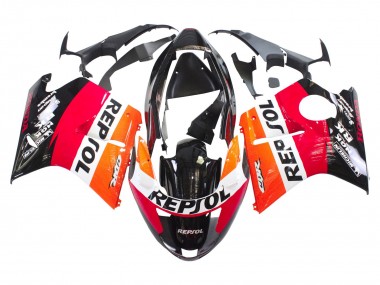 Carénages Moto ABS Honda CBR1100XX Blackbird 1996-2007 - Orange Blanc Rouge Noir Brillant Repsol