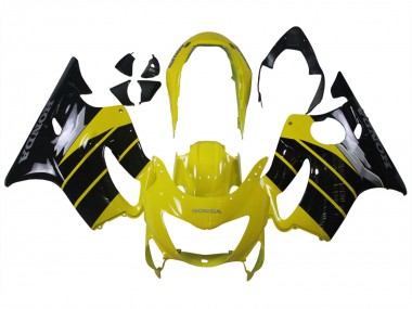 Carénages Moto Honda CBR600 F4 1999-2000 - Jaune Noir Brillant