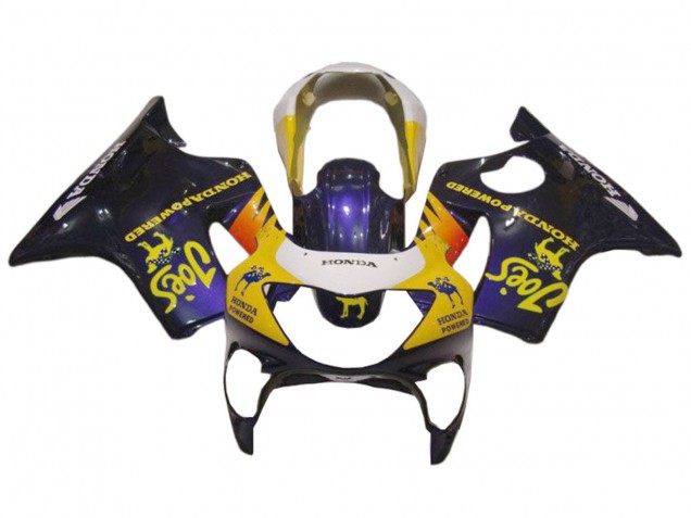 Carénages Moto Honda CBR600 F4 1999-2000 - Blanc Jaune Noir Brillant Joes