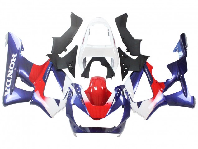 Carénages Moto Honda CBR900RR 929 2000-2001 - Blanc Rouge Bleu