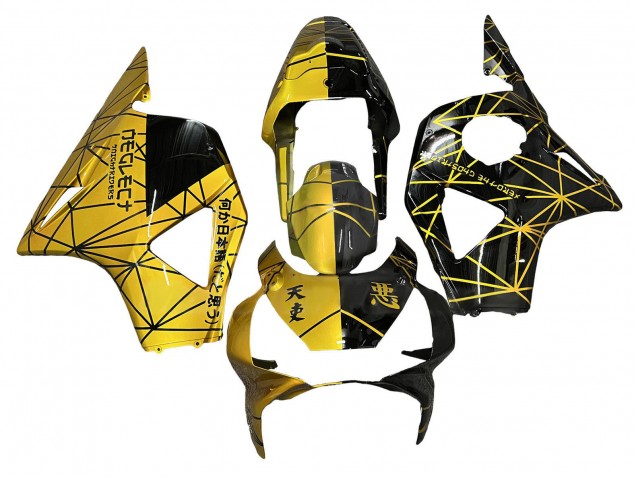 Carénage Moto Honda CBR900RR 954 2002-2003 - Jaune Noir Brillant