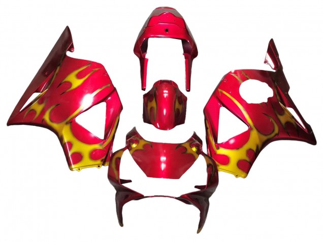 Carénages Moto Honda CBR900RR 954 2002-2003 - Rouge Jaune
