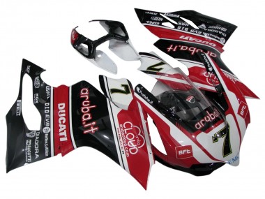 Carénages Moto Ducati Panigale 899/1199 2011-2014 - Blanc Rouge Noir Brillant Aruba.it 7