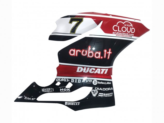 Carénages Moto Ducati Panigale 899/1199 2011-2014 - Blanc Rouge Noir Brillant Aruba.it 7
