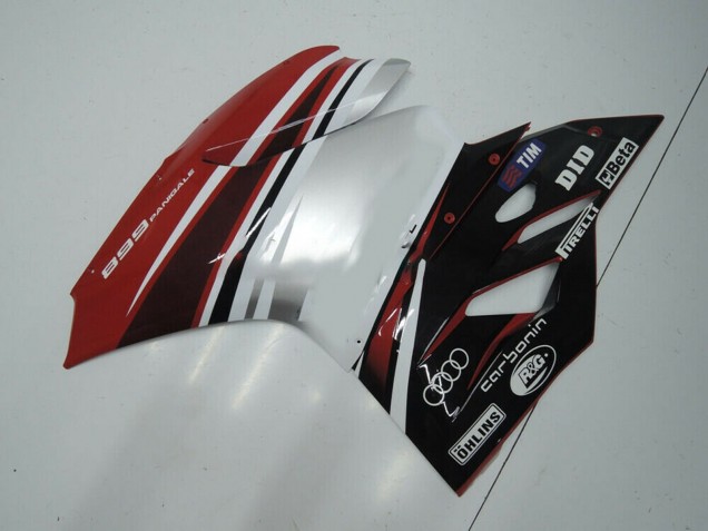 Carénage Moto Ducati Panigale 899 2011-2014 - Blanc Rouge Noir Brillant