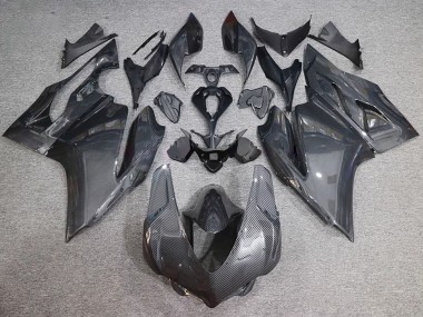 Carénages Moto Ducati 959/1299 2015-2020 - Noir Fibre de Carbone Style