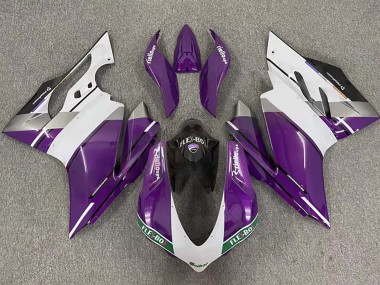 Carénages Moto Ducati 959/1299 2015-2020 - Violet Blanc Noir Brillant Flex-Box