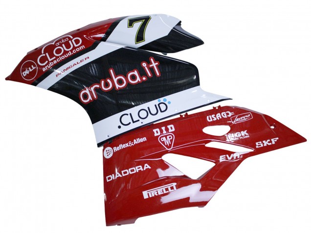 Carénages Moto Ducati 959/1299 2015-2020 - Blanc Rouge Noir Aruba 7
