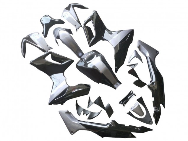 Carénages Moto Honda CBR125R 2002-2006 - Argent Noir Brillant