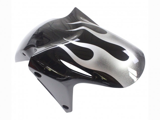 Carénages Moto Honda CBR500R 2013-2015 - Noir Brillant Argent Flamme