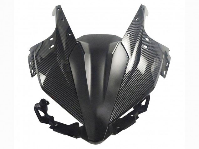 Carénages Moto Honda CBR500R 2016-2018 - Noir Fibre de Carbone Rouge