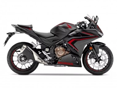 Carénages Moto Honda CBR500R 2022-2023 - Noir Mat Rouge