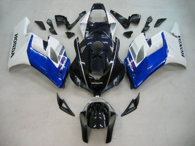 Carénages Moto Honda CBR1000RR 2004-2005 - Blanc Bleu Noir Brillant Fireblade