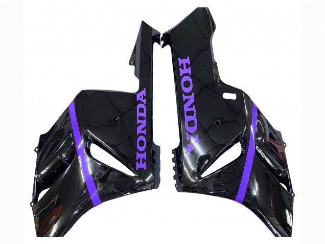 Carénages Moto Honda CBR1000RR 2004-2005 - Noir Brillant Violet Bande