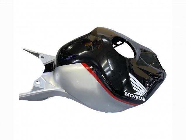 Carénages Moto Honda CBR1000RR 2004-2005 - Argent Noir Brillant Rouge Bande